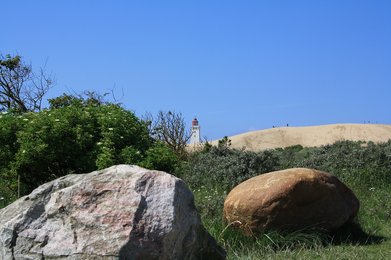 denmark  lighthouse  dune free photo