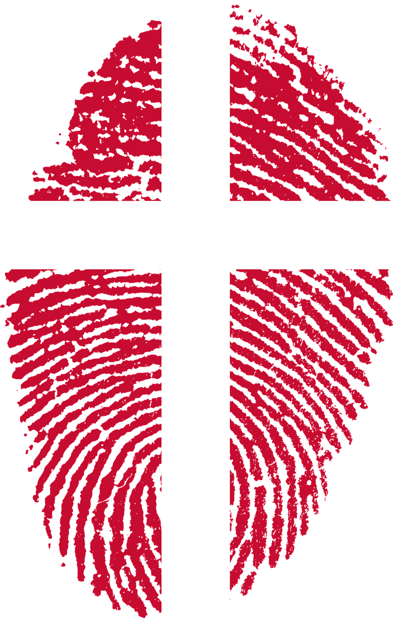 denmark flag fingerprint free photo