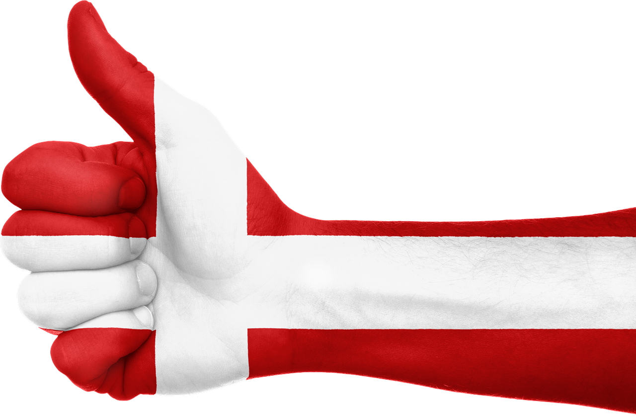 denmark flag hand free photo