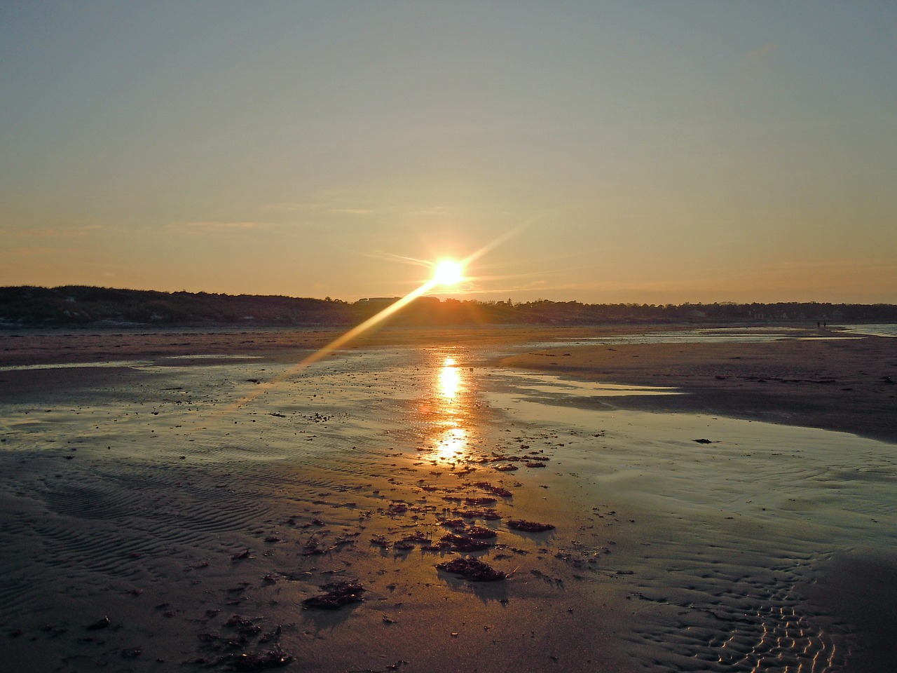 denmark sunset baltic sea free photo