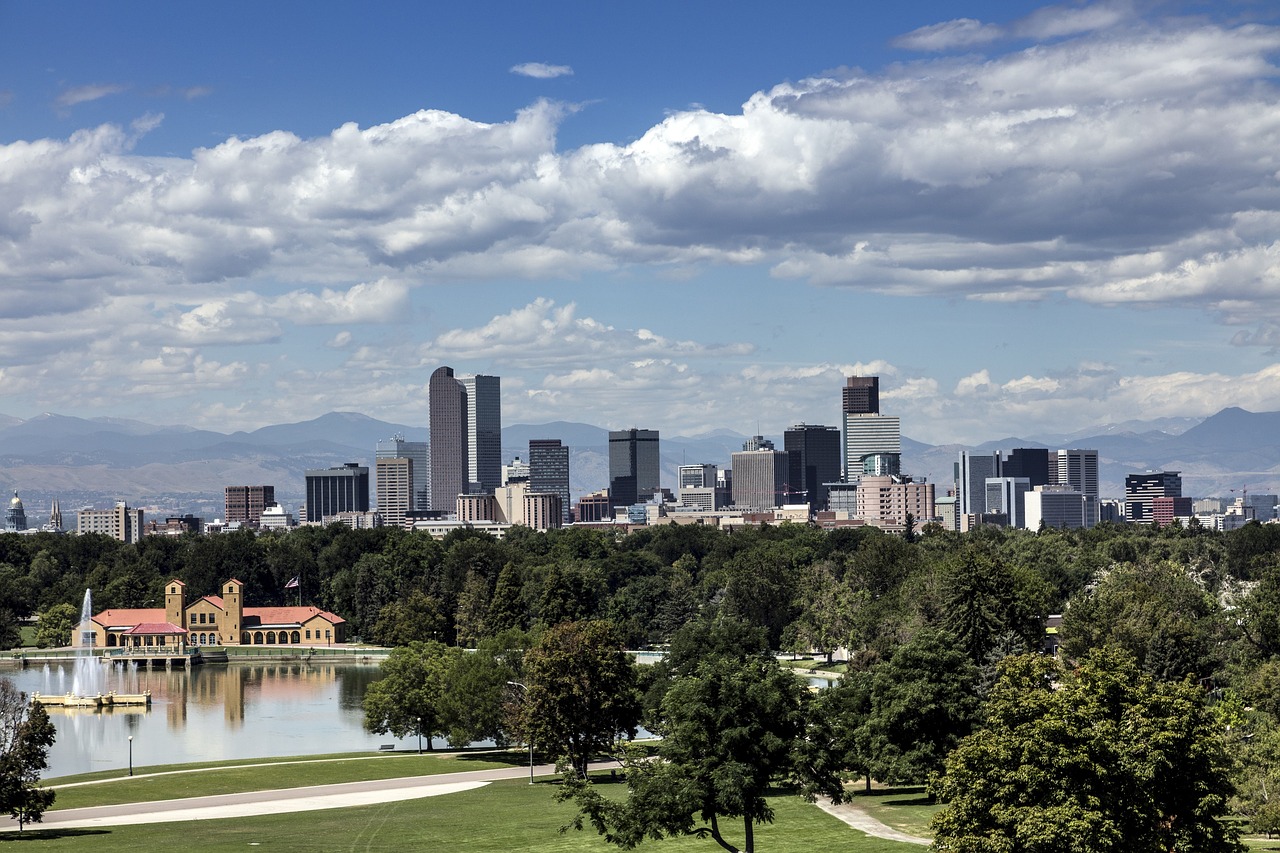 denver  colorado  skyline free photo