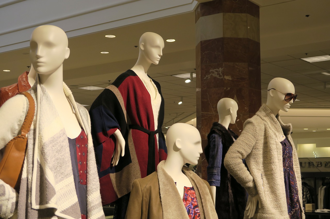 department store mannequin shopping free photo