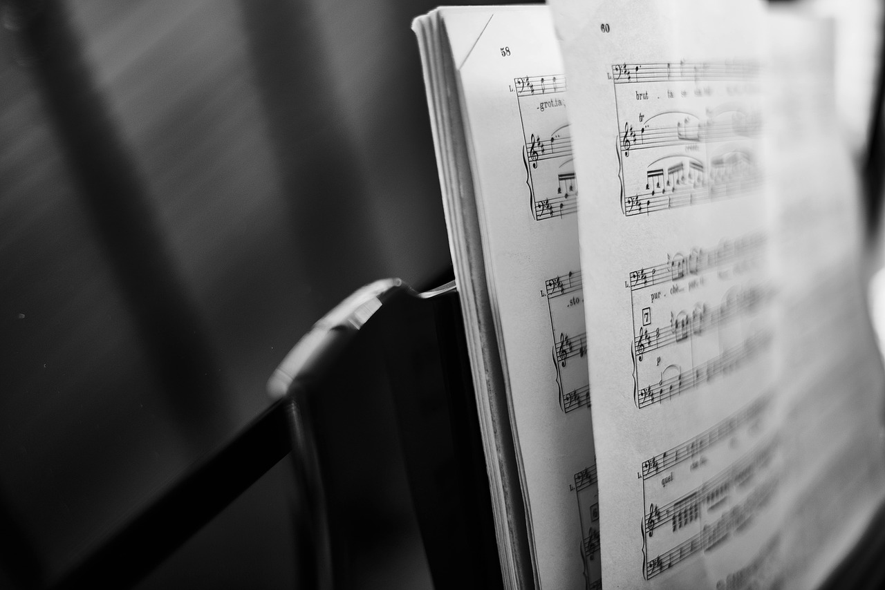 depth of field music music notations free photo