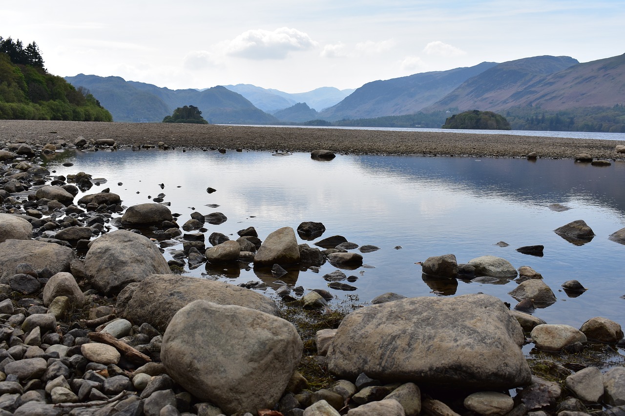 derwentwater lake reflection free photo