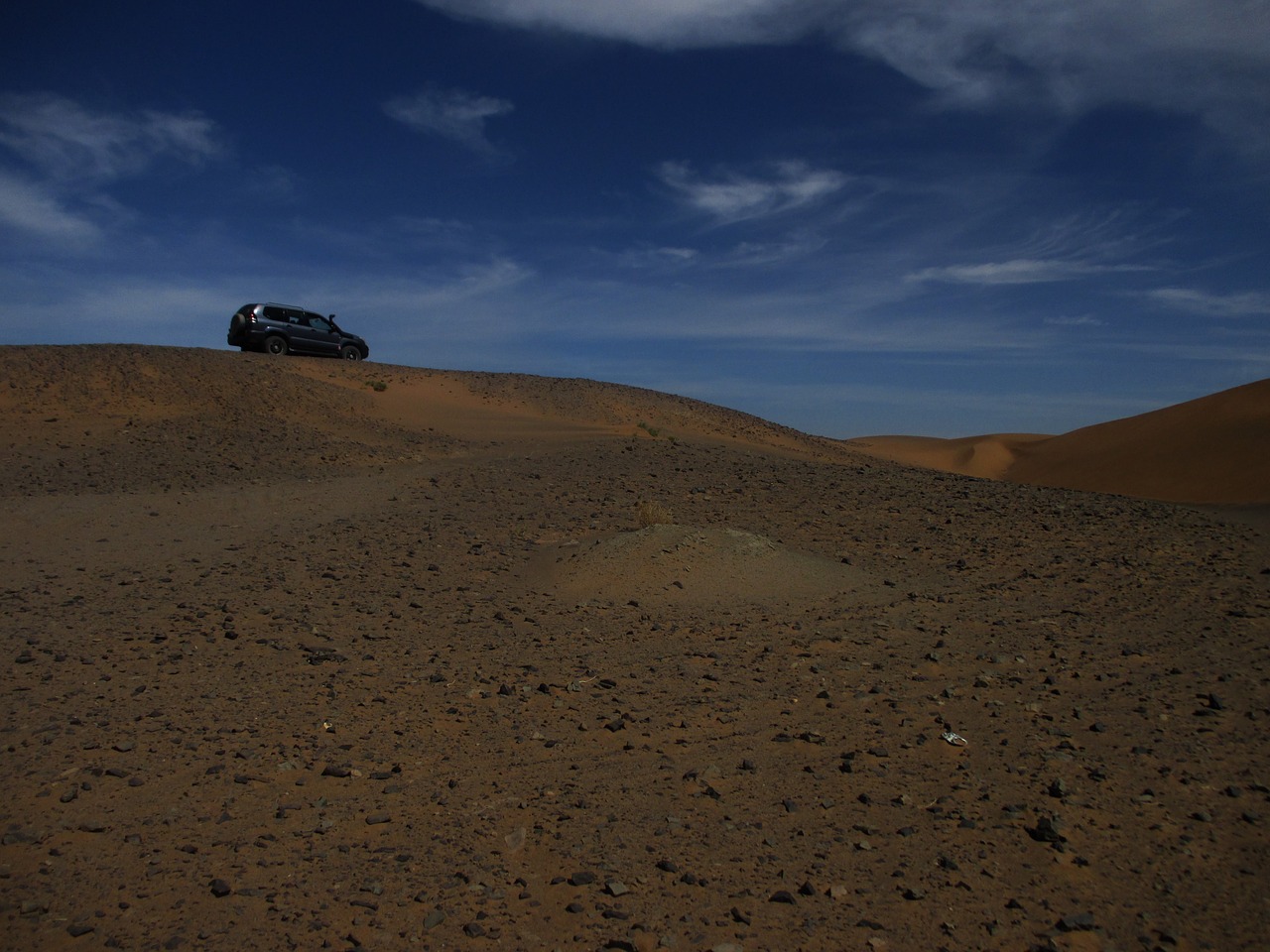 desert car landscape free photo