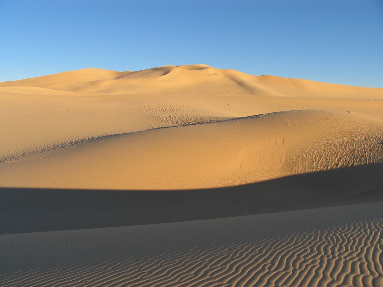 desert sky dunes free photo