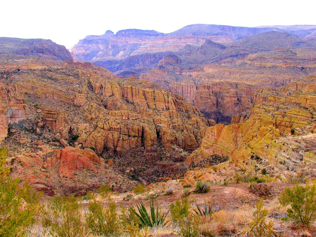 desert landscape hazy free photo