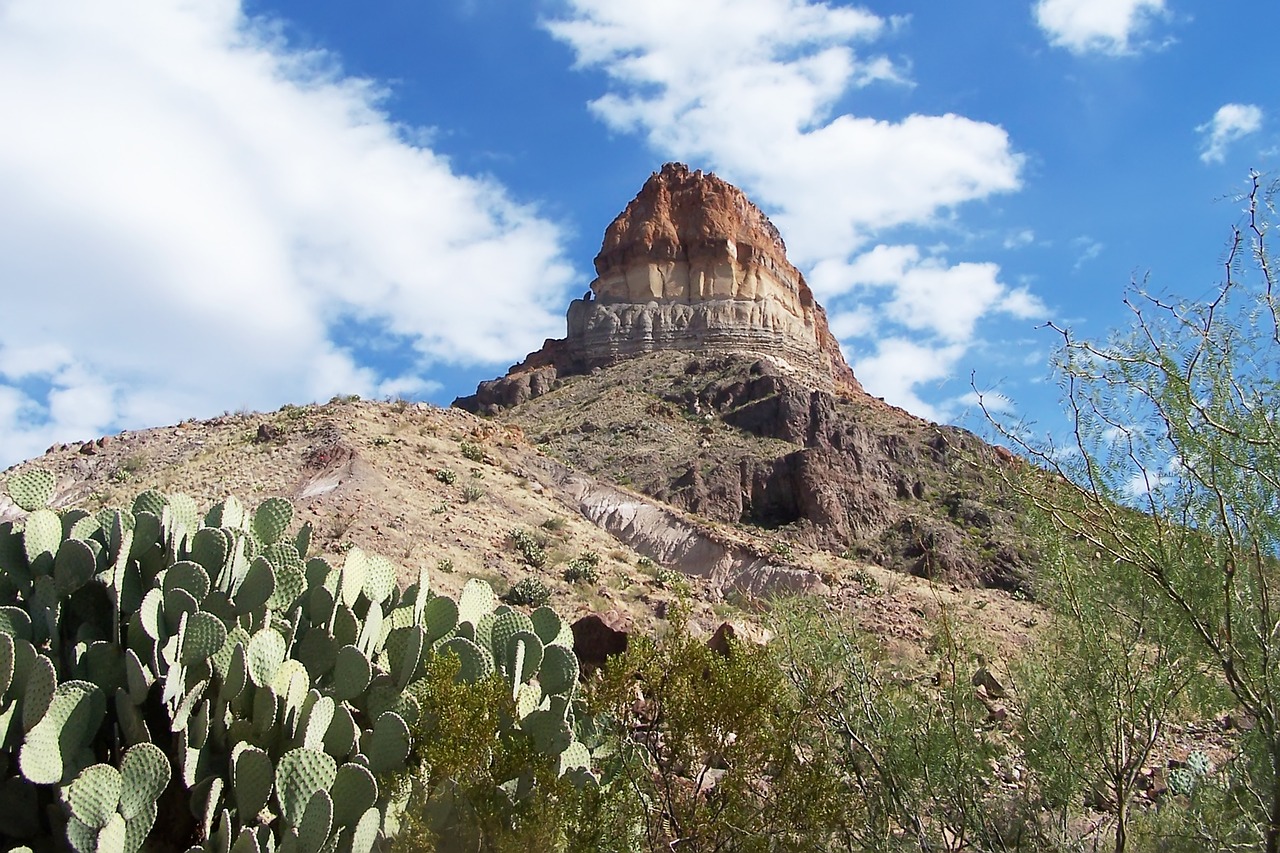 desert peak mountain free photo