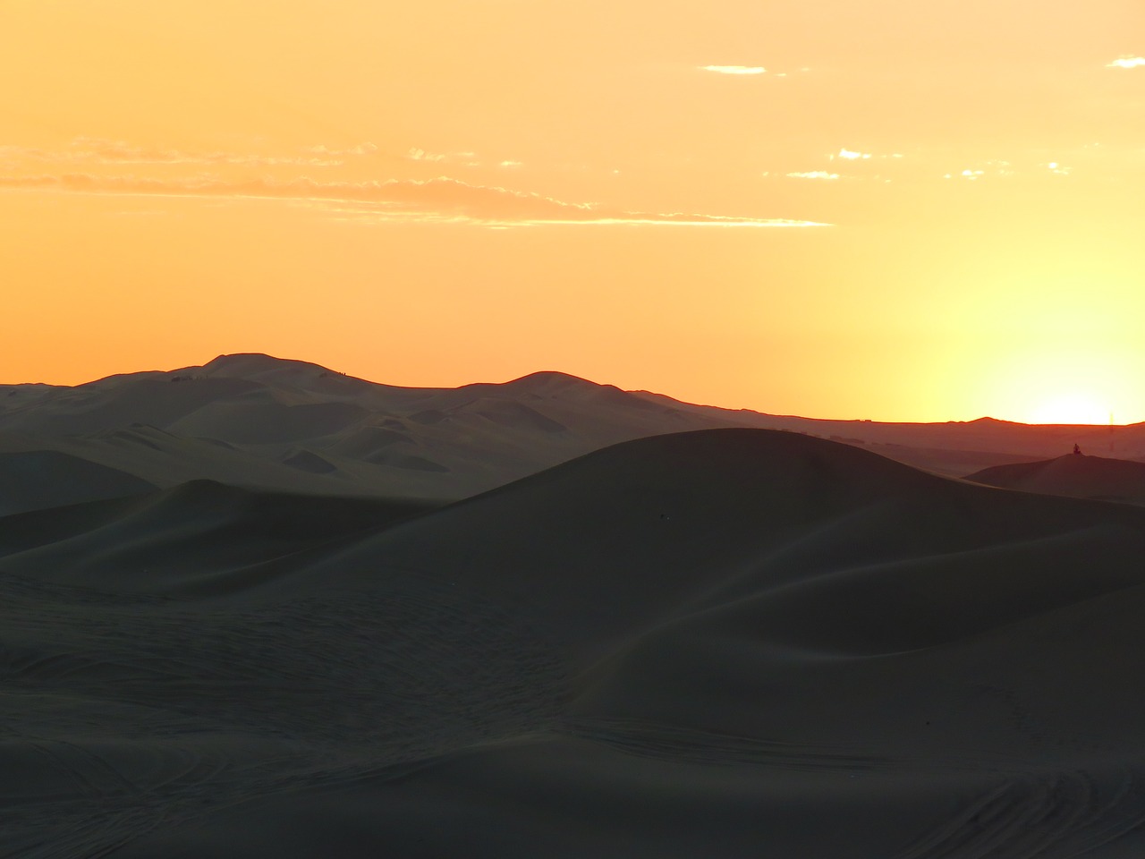 desert landscape sunset free photo