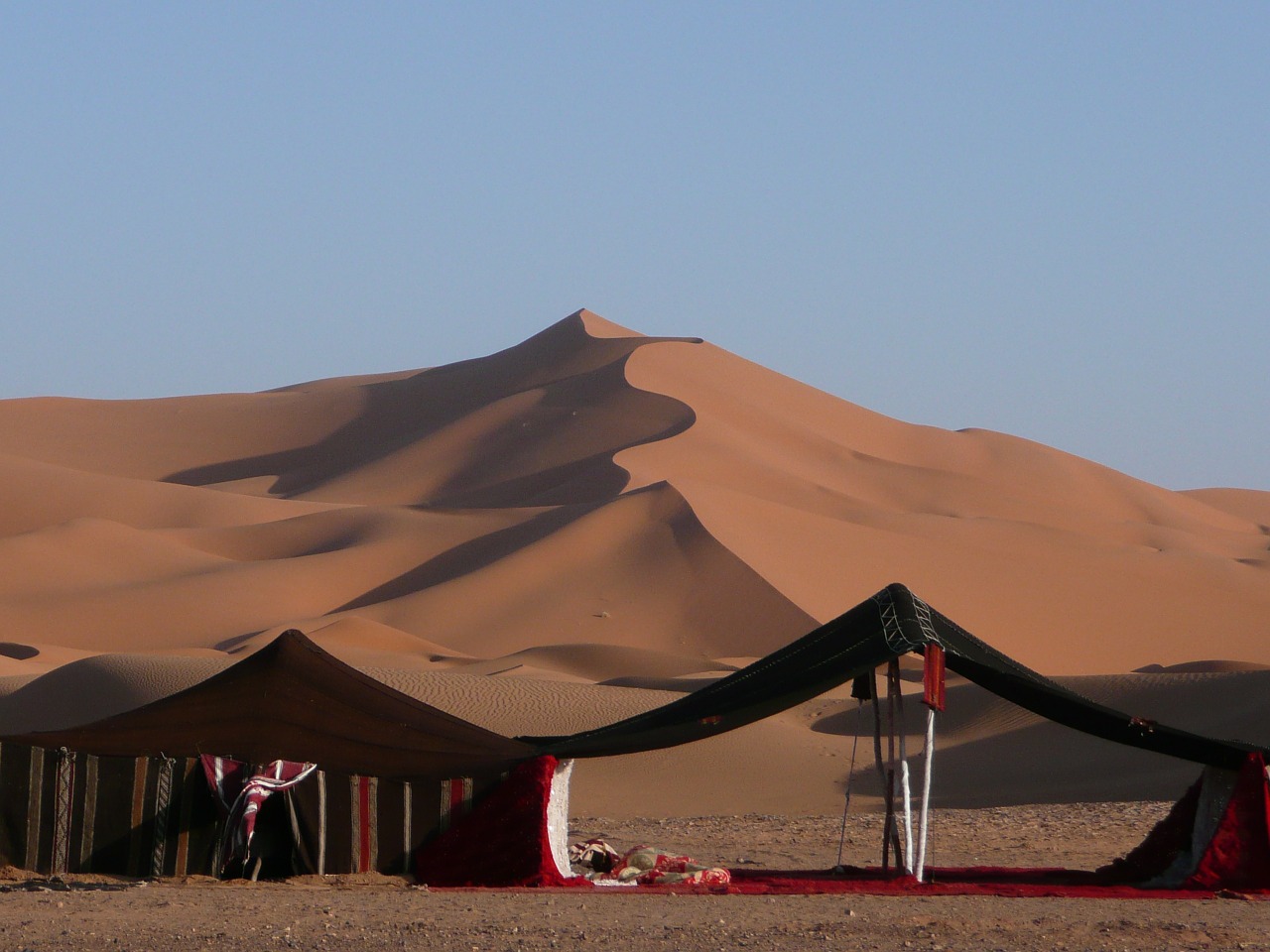 desert camp morocco free photo