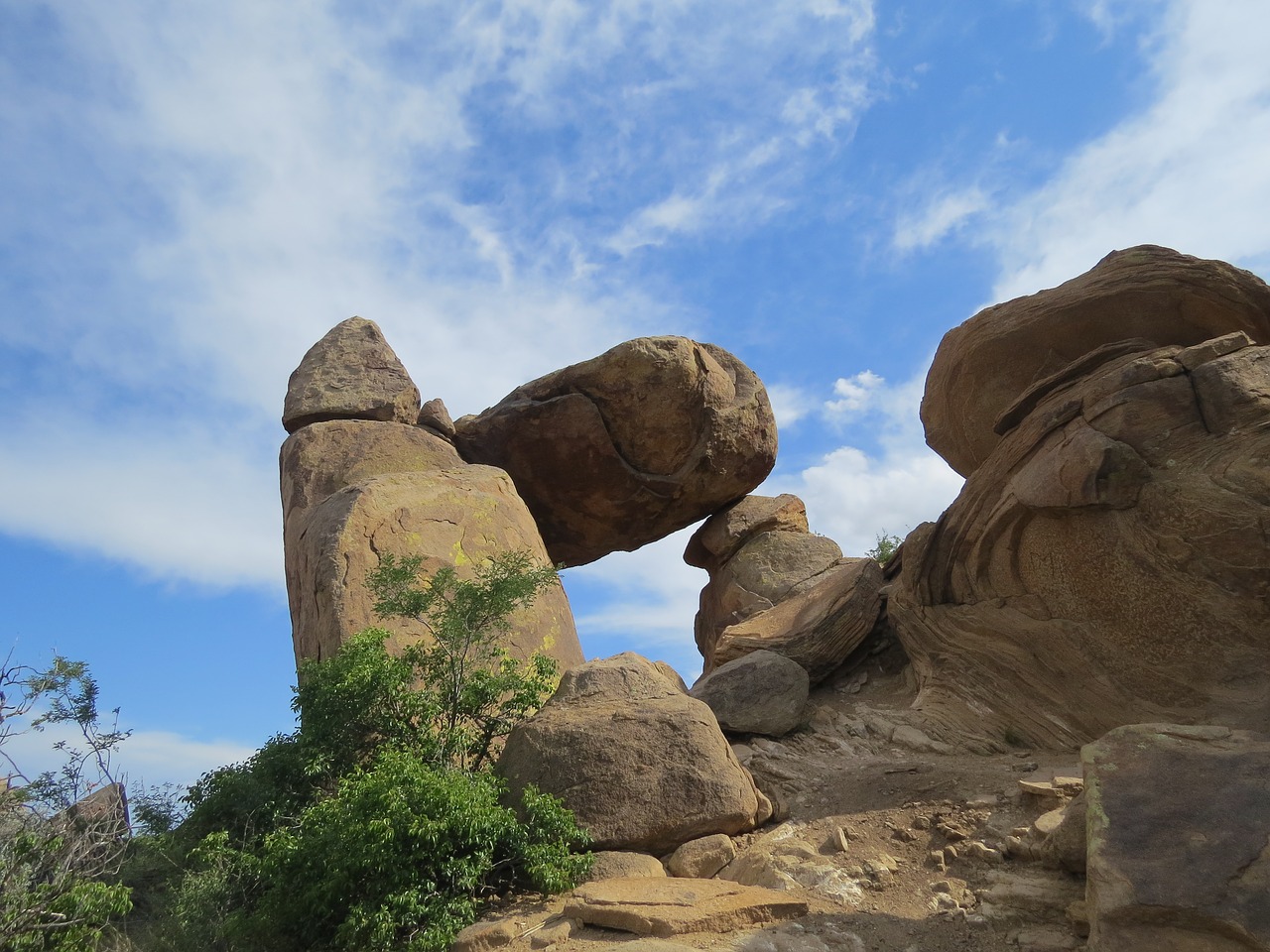 desert rock formation hiking free photo