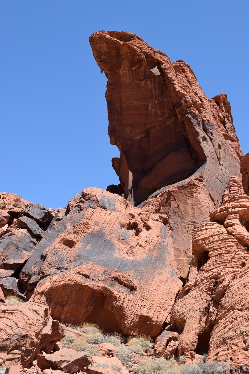 desert rock formations the valley of fire free photo