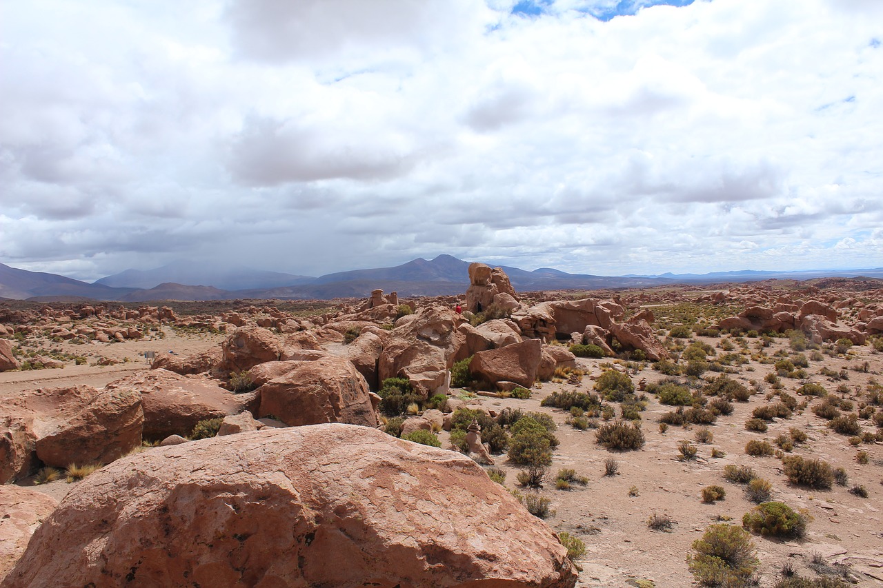 desert bolvia stones free photo