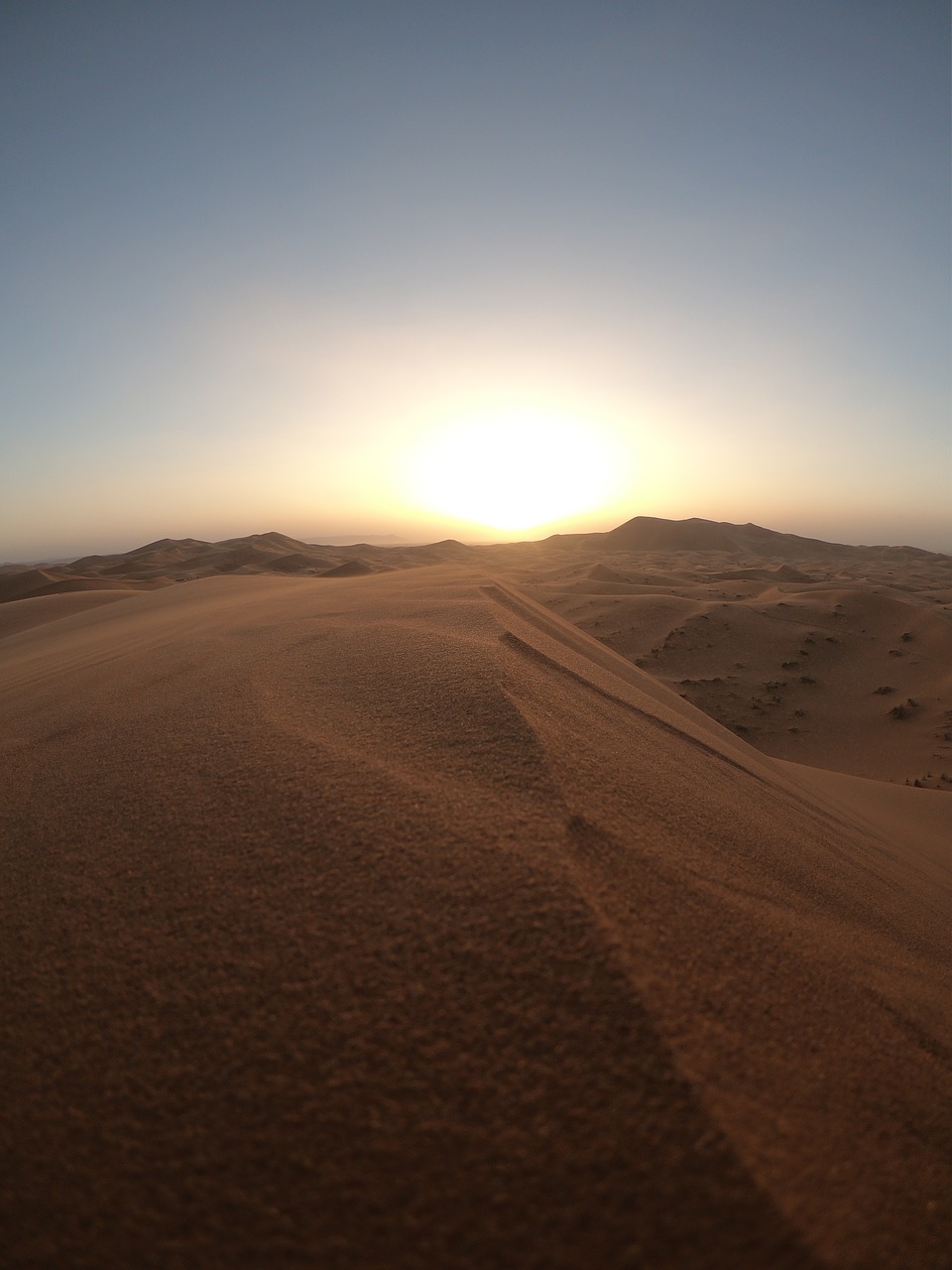 desert  sunset  landscape free photo