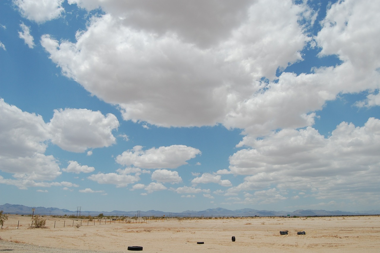 desert clouds abandoned free photo