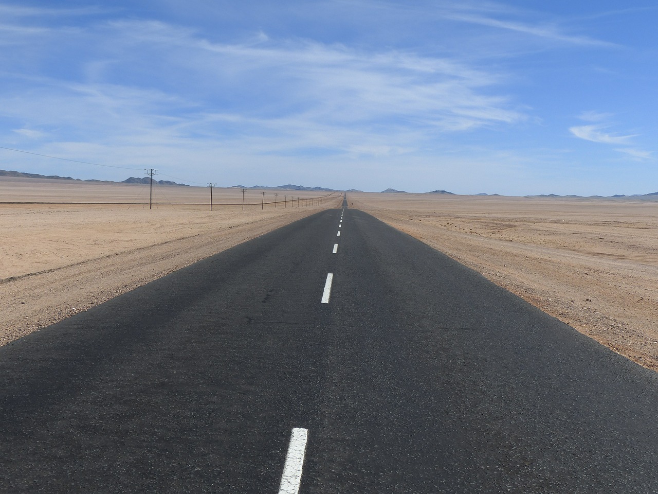 desert namibia road free photo