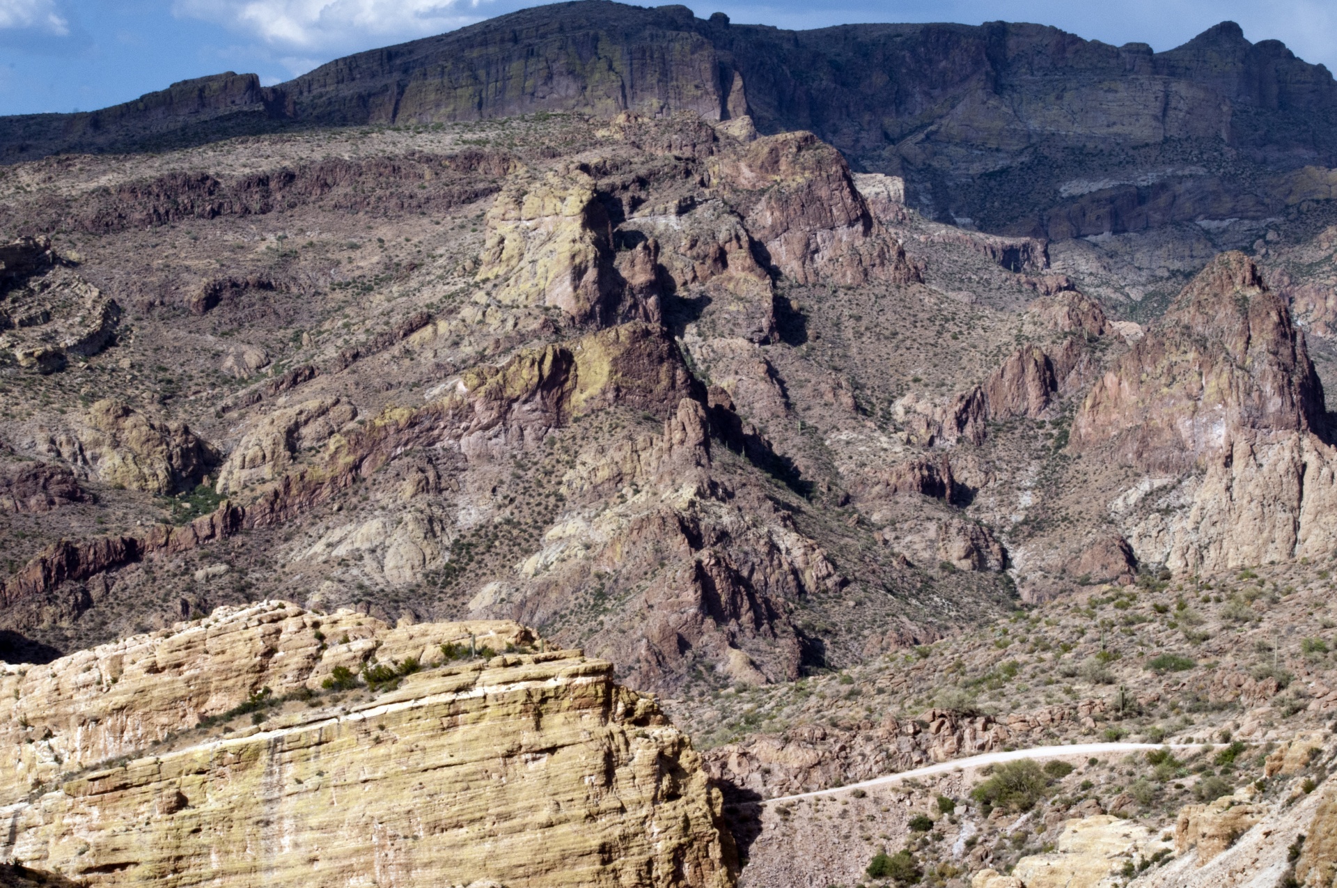 arizona superstition mountain landscape free photo