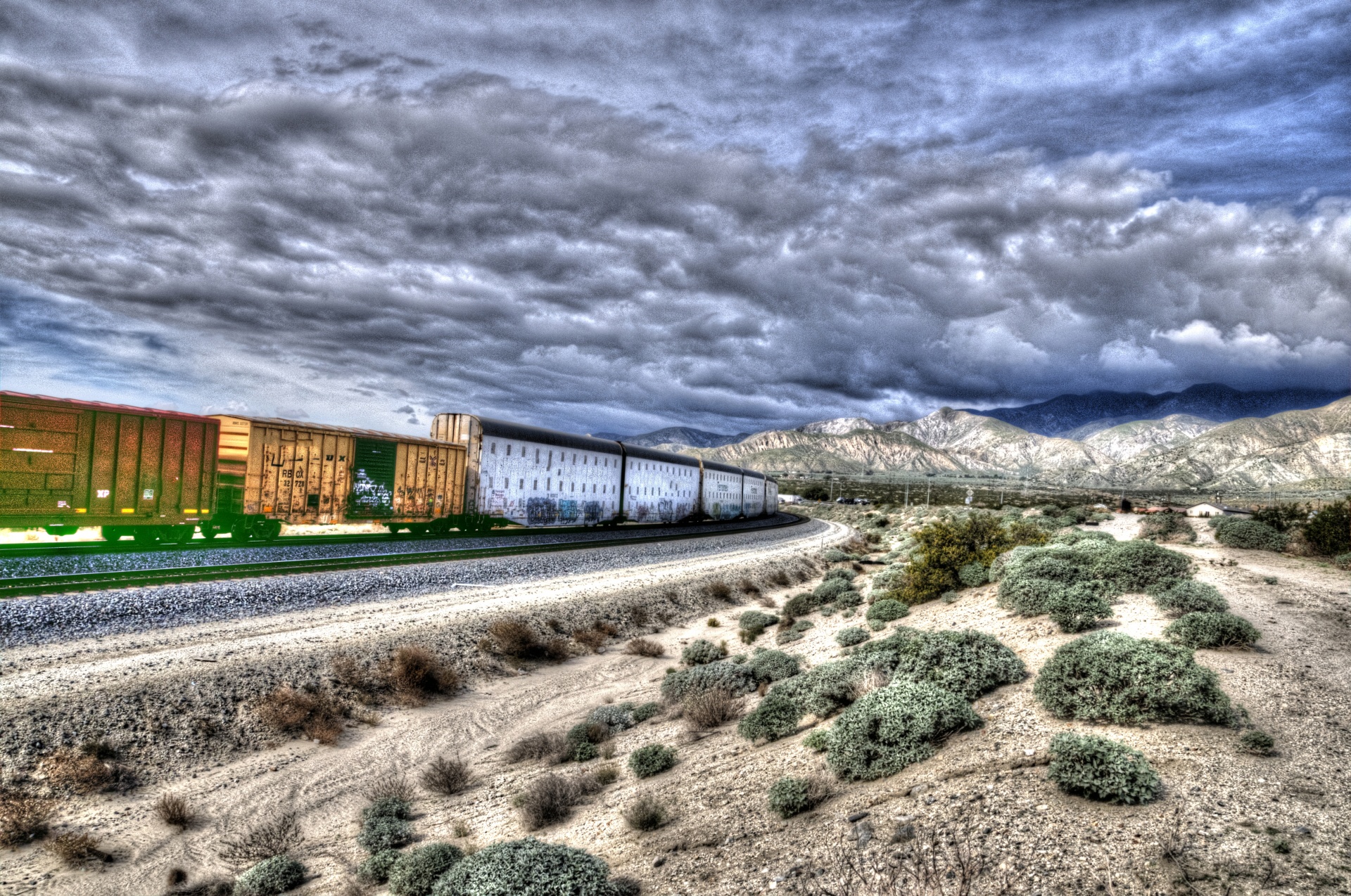 desert california train free photo