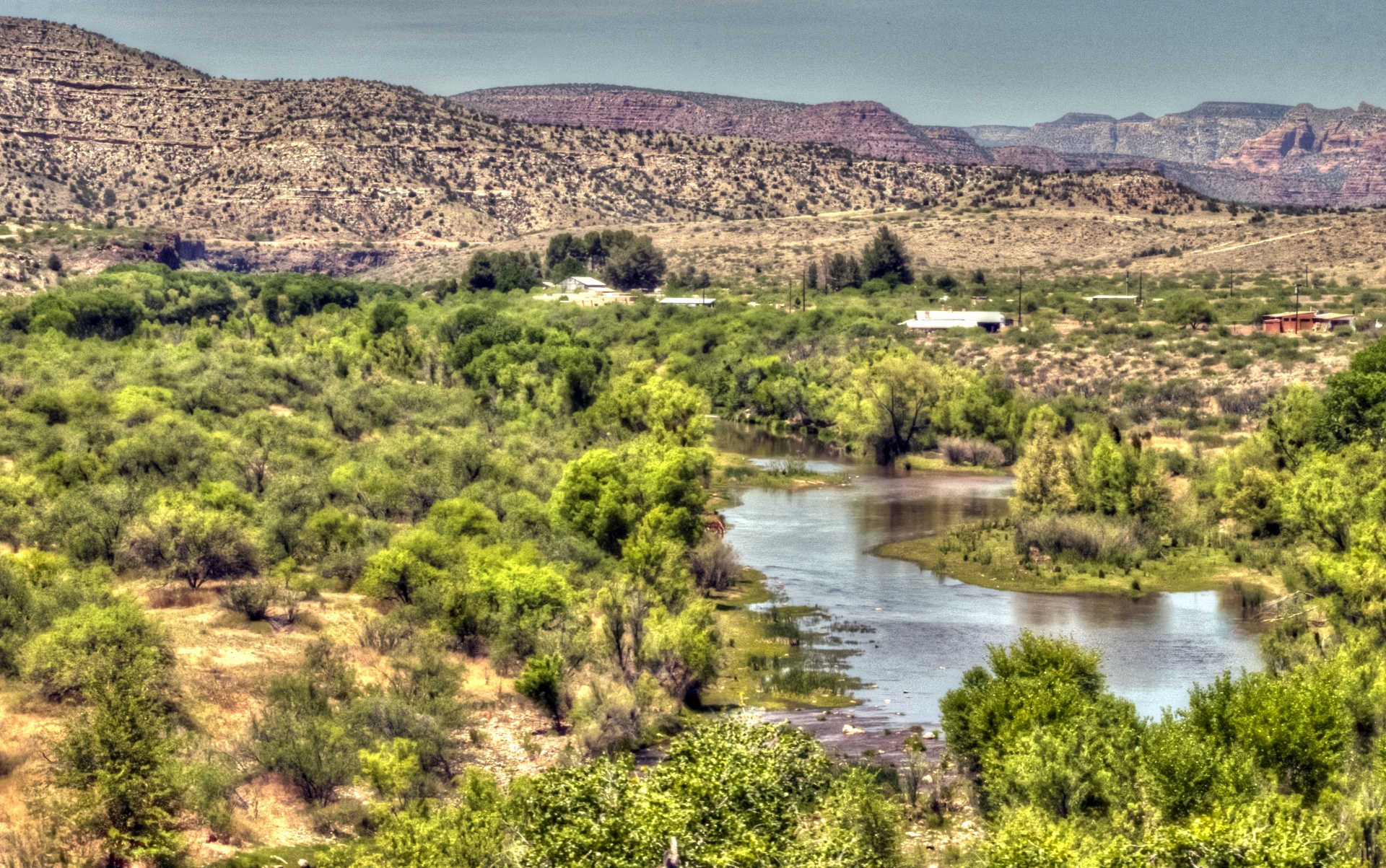 Desert,landscape,stream,river,painterly - free image from needpix.com