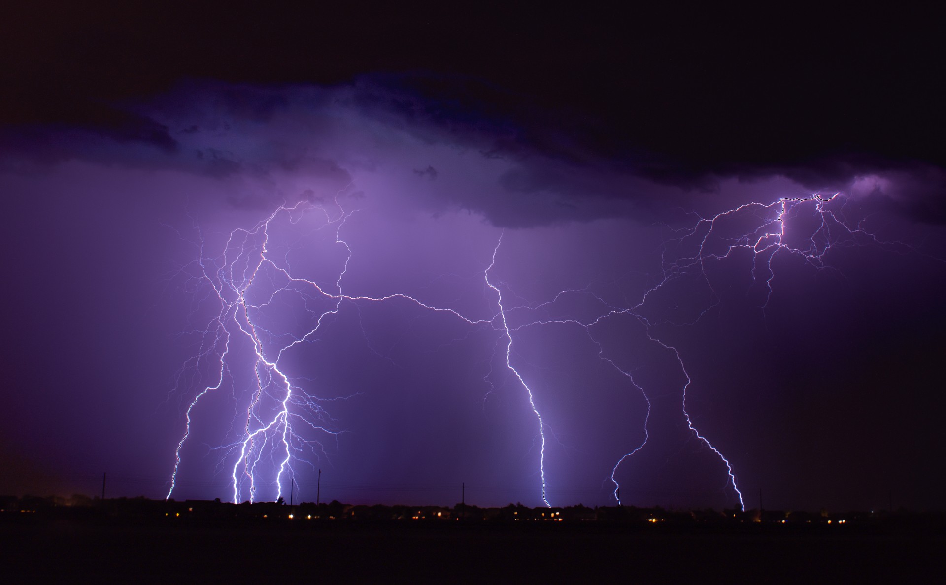 desert arizona lightning free photo