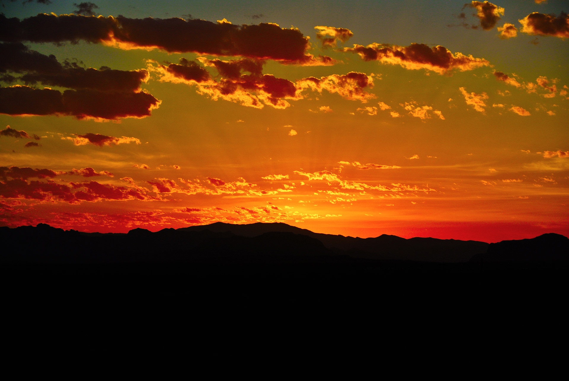 sunrise desert arizona free photo