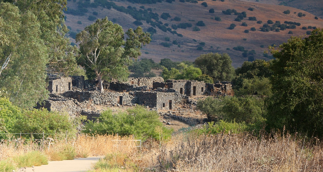 deserted ruins village ghost town free photo