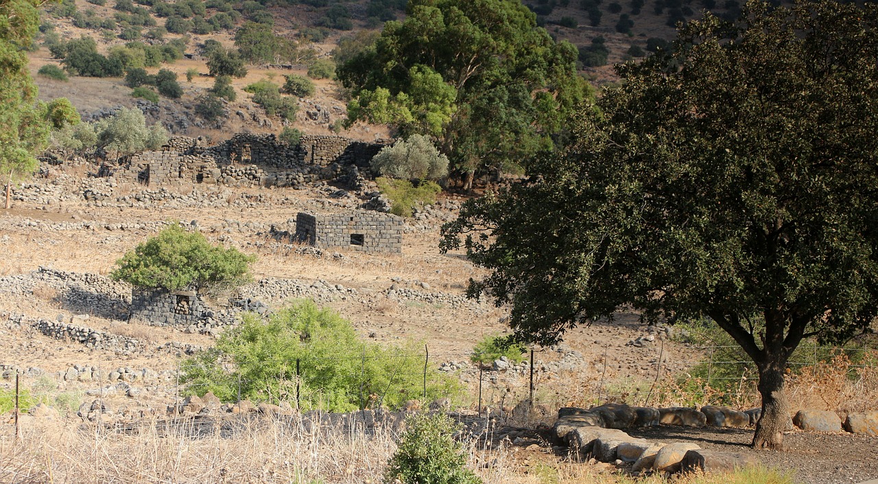 deserted ruins village ghost town free photo