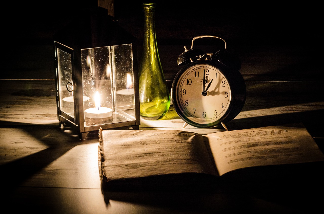 desk book candle free photo