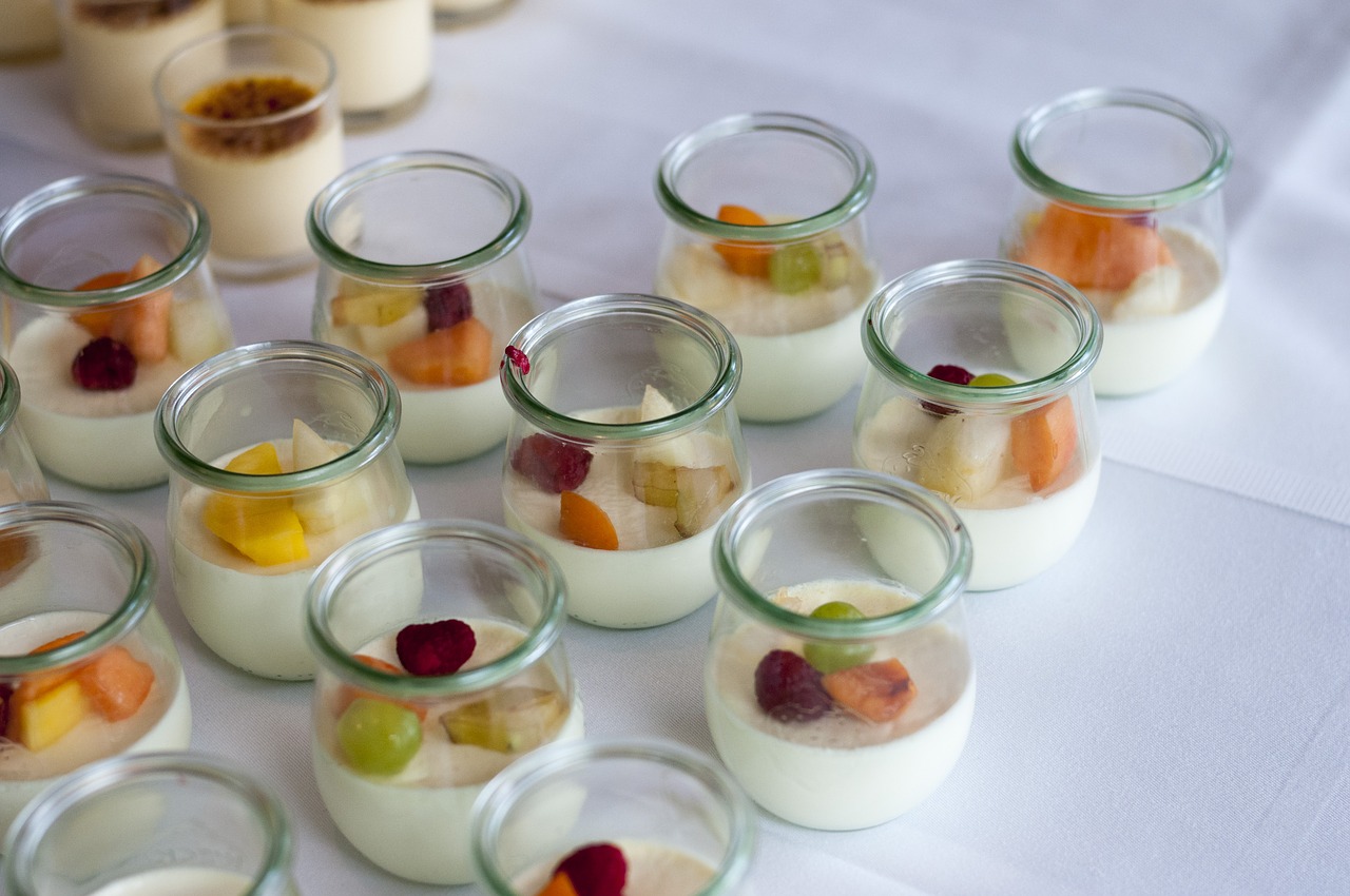 dessert yoghurt glasses free photo