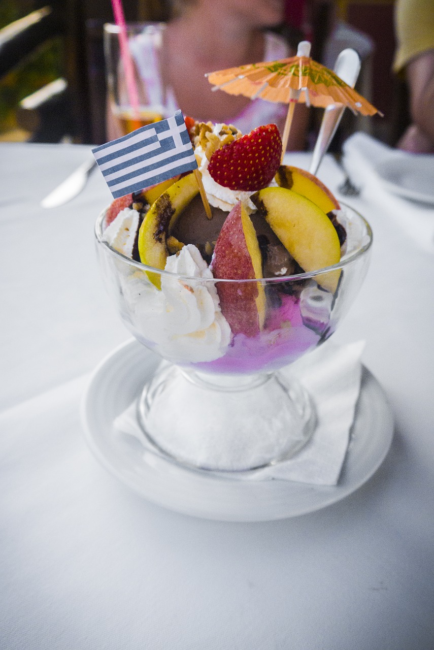 dessert ice cream fruit free photo