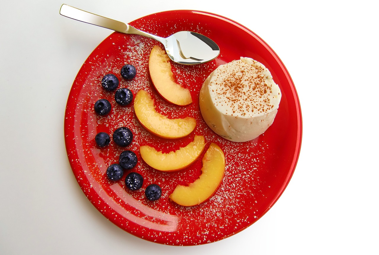 dessert pudding fruit free photo