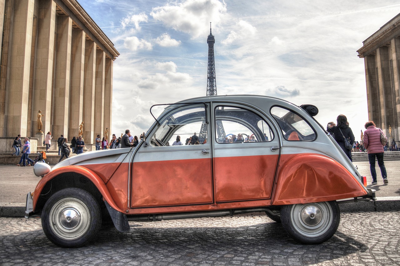 deux chevaux citroen free photo