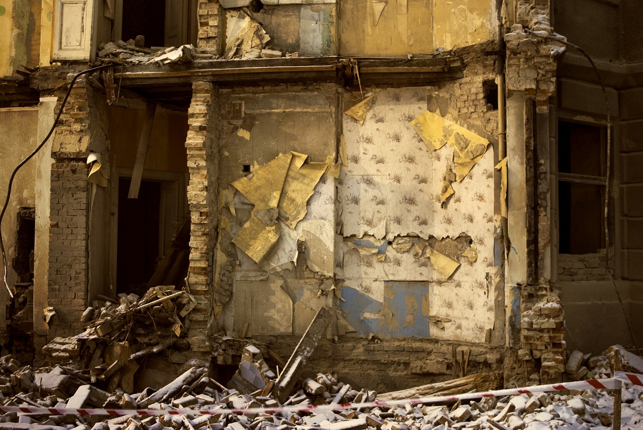 devastation building ruin free photo