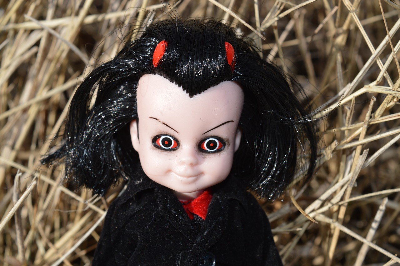 devil day of the dead doll free photo
