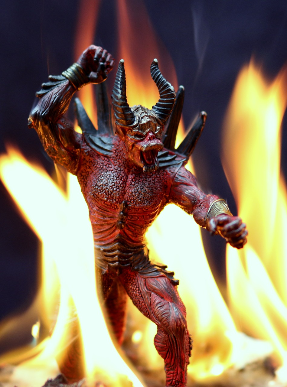 devil  fire  flames free photo