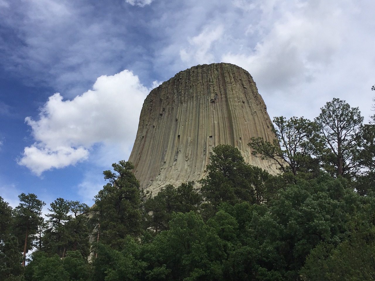 devils tower wyoming tower free photo