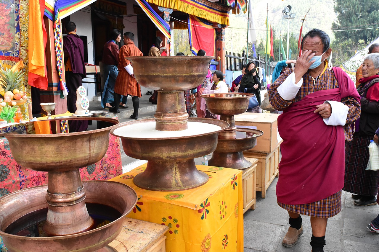 devotion bhutan buddhism free photo