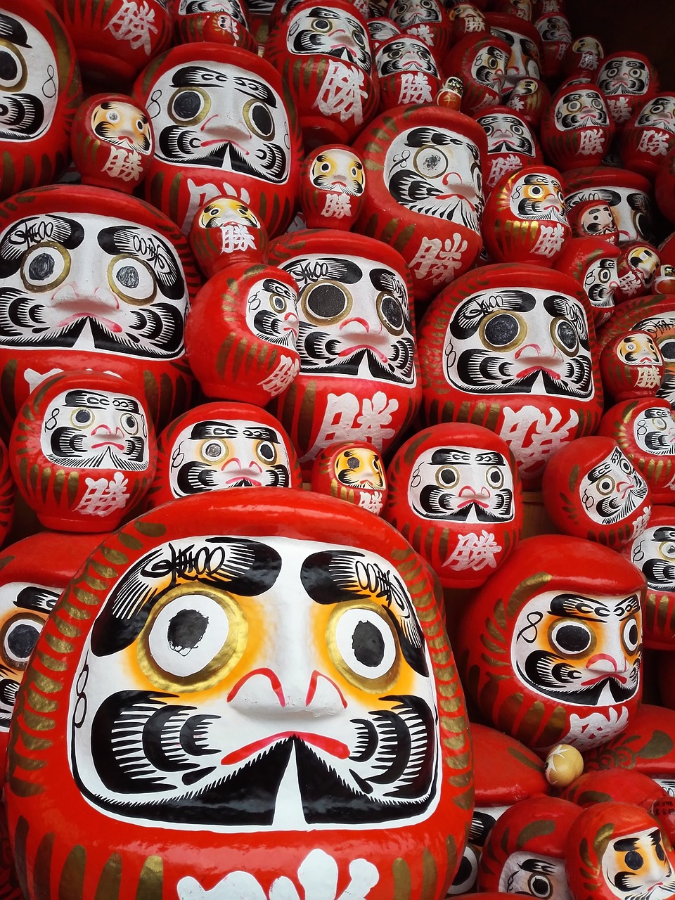 dharma daruma doll tumbling doll free photo