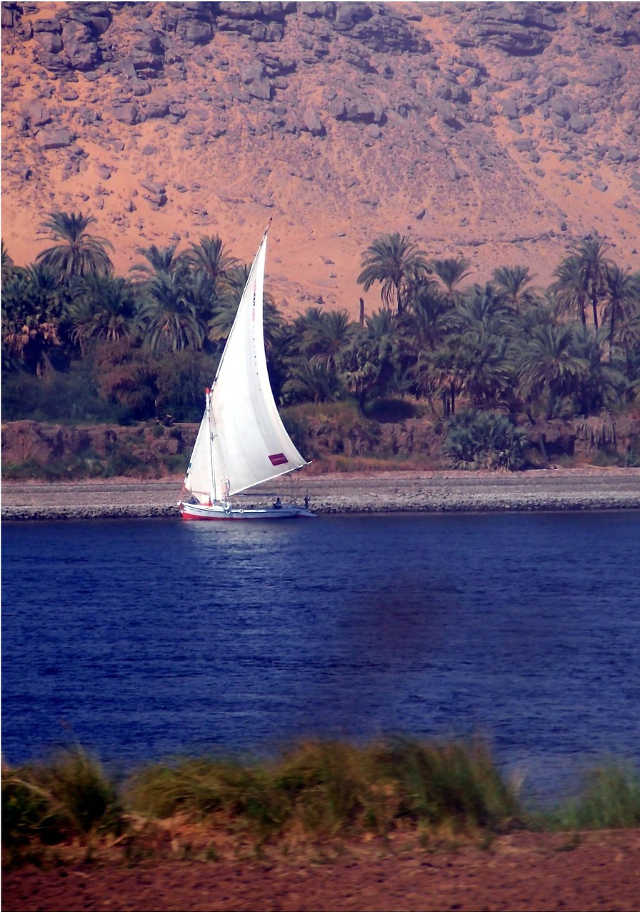 dhow sailing vessel nile river free photo