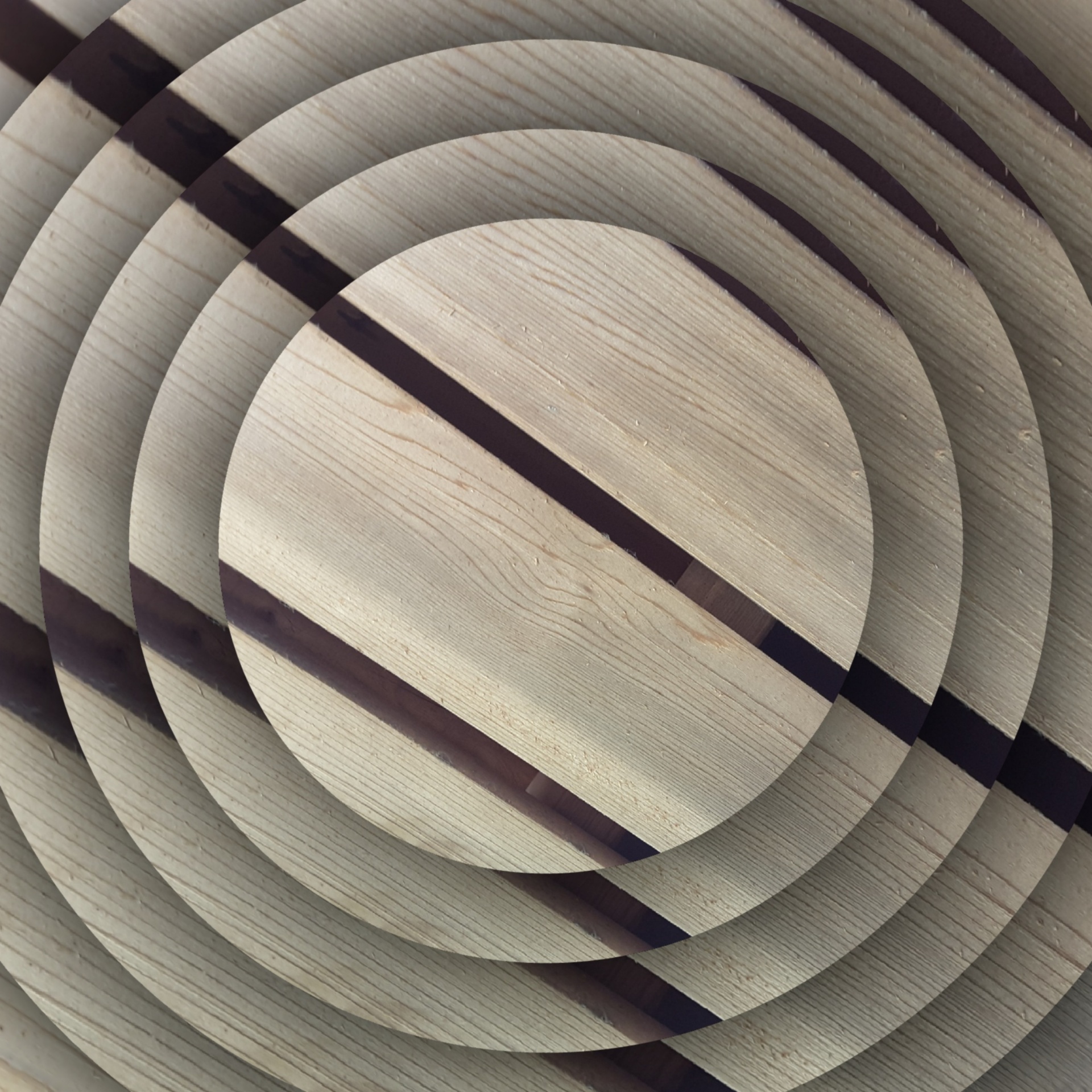 wallpaper concentric wooden free photo
