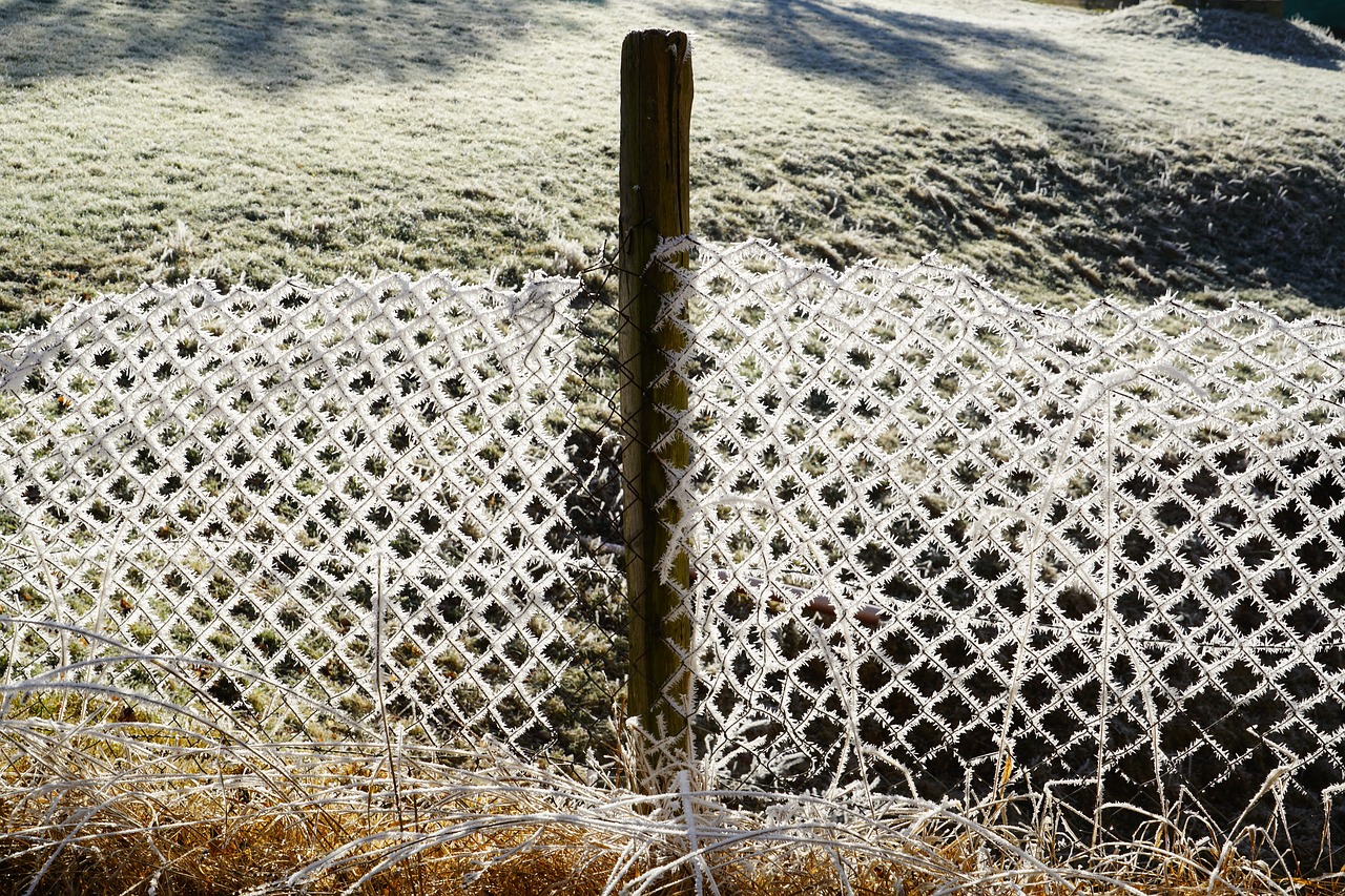 diagonal wire mesh fence fence post free photo