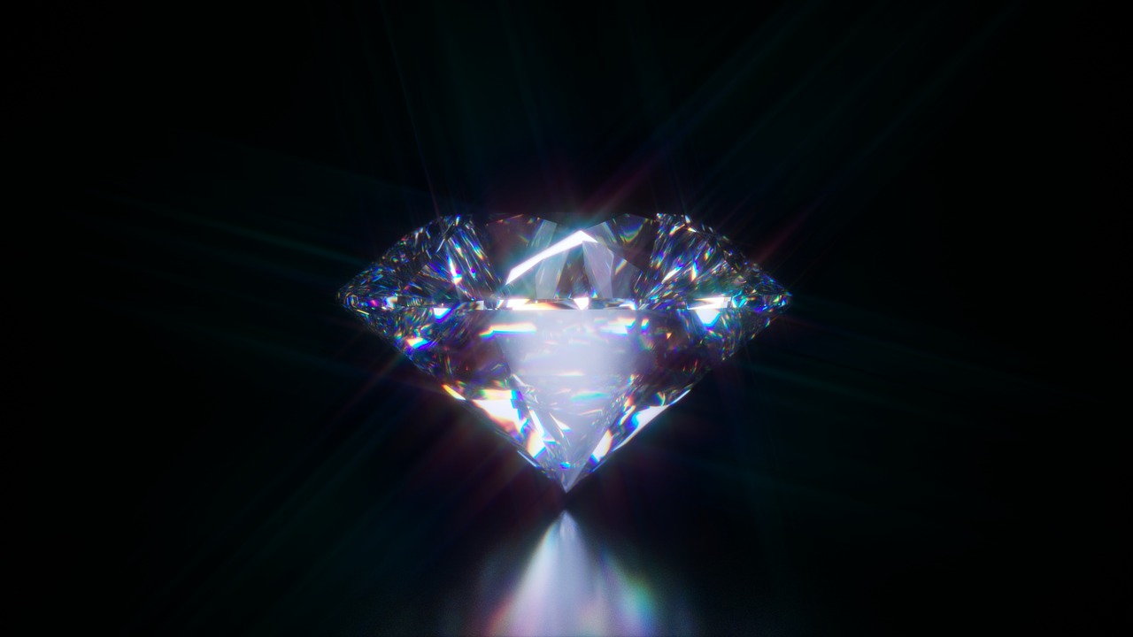 diamond gemstone round brilliant cut free photo