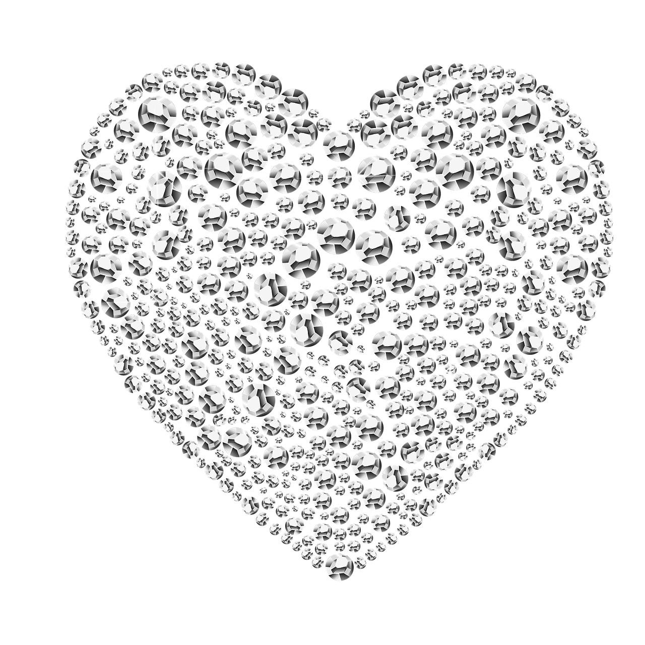 diamonds heart diamond-heart free photo