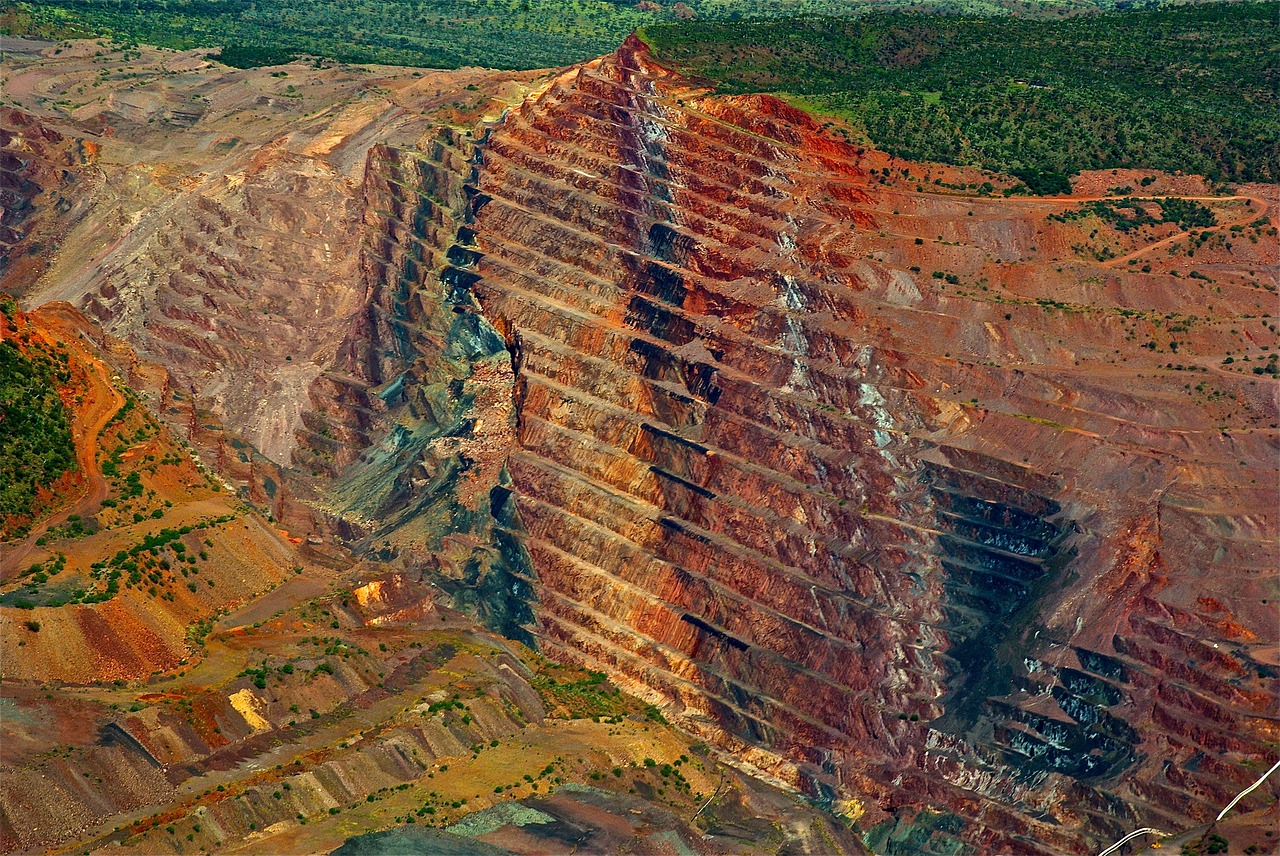 diamond mine mining industry free photo