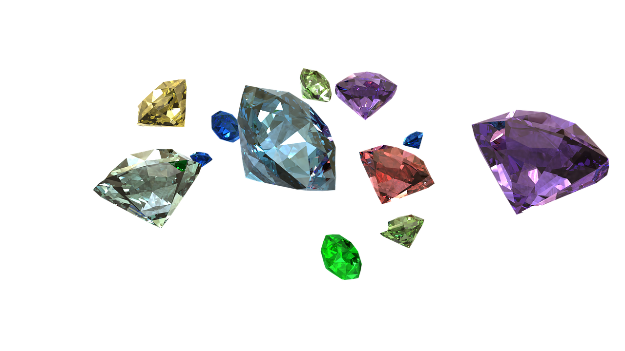 diamonds 3d render jewelry free photo