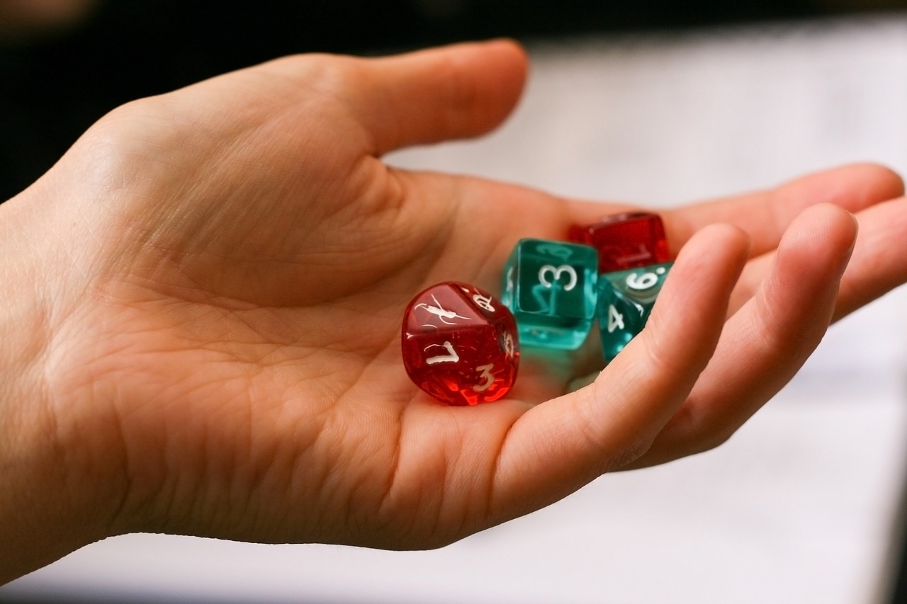 dice hand game free photo