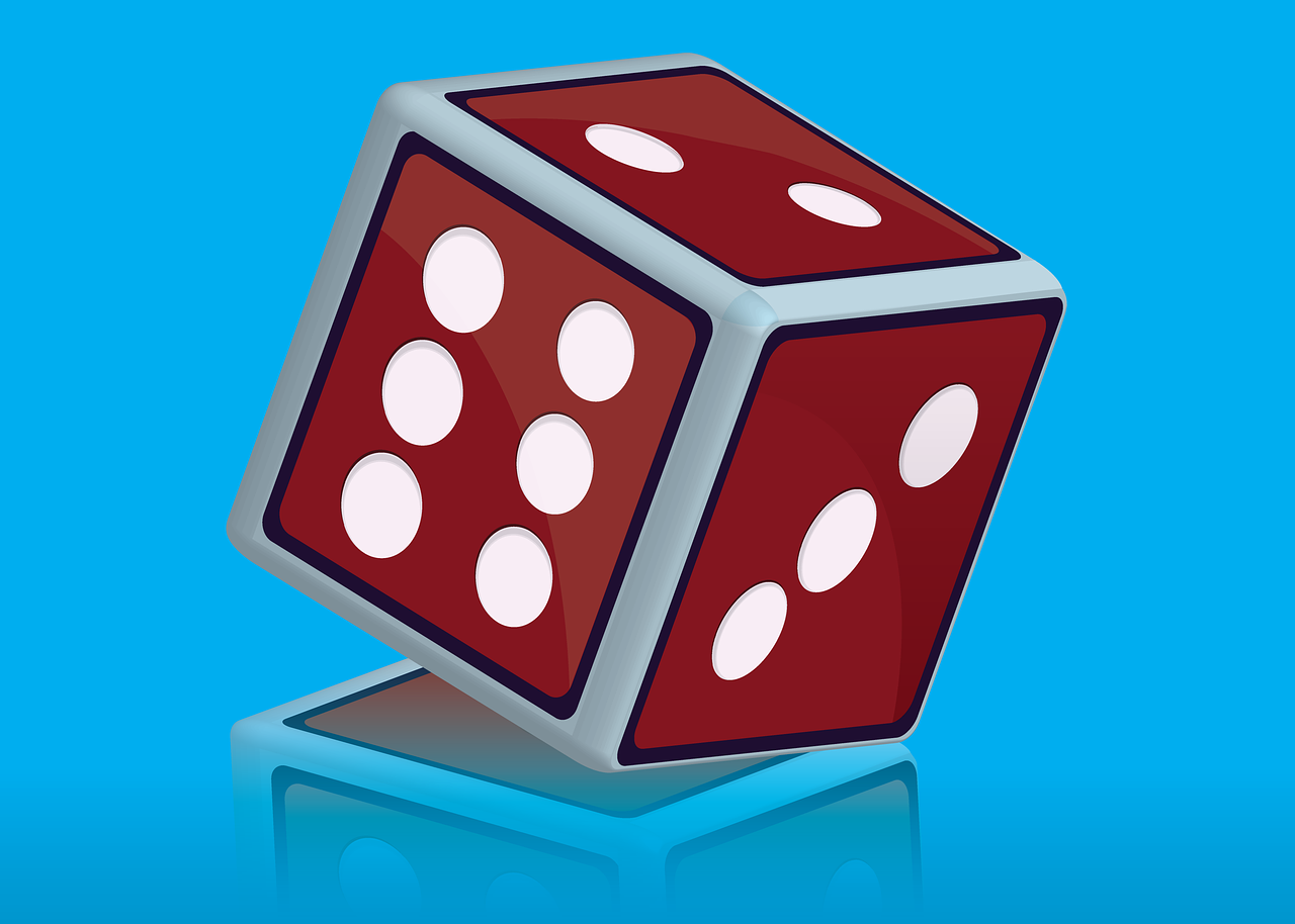 dice game flat design free photo