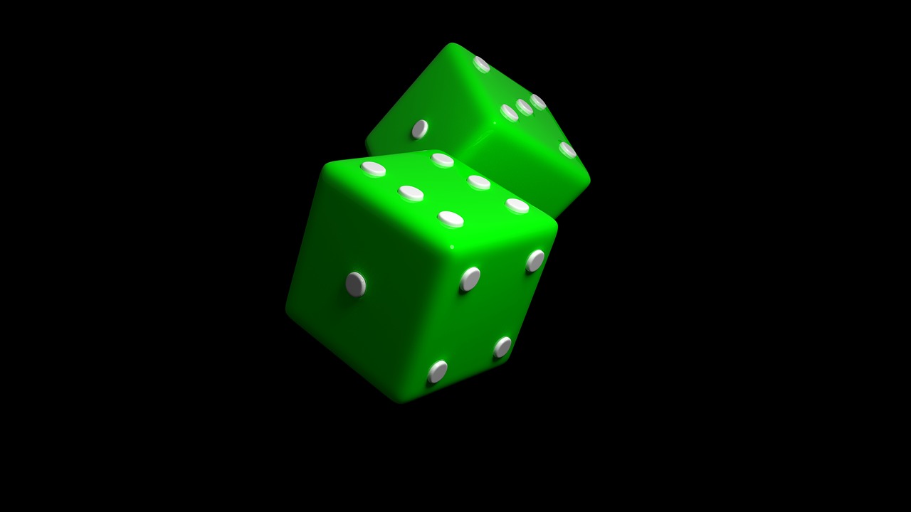 dice green luck free photo