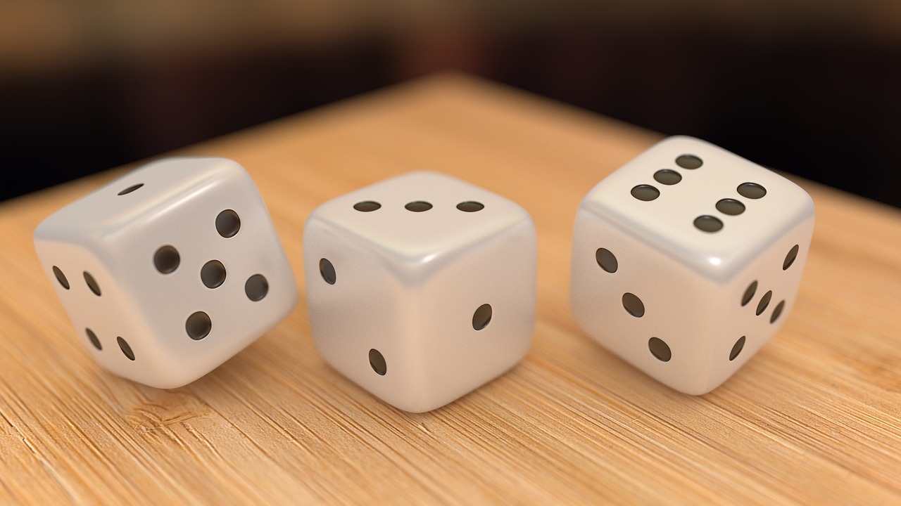 dices 3d render free photo