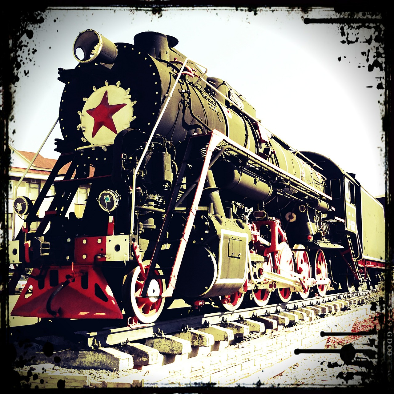 diesel locomotive station tatarstan free photo